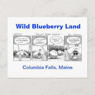 Wild Blueberry Land Postkarte