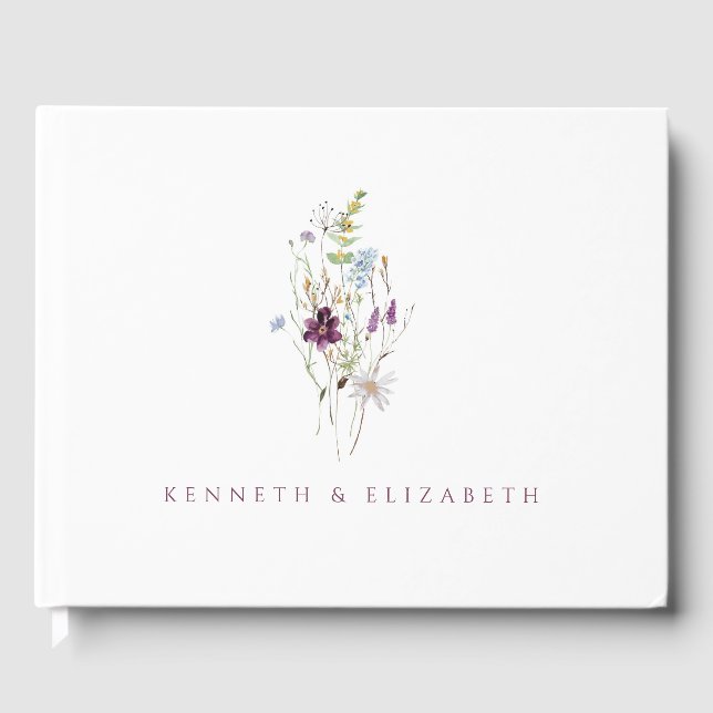 Wild Blume Gästebuch (Vorderseite)