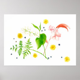 Wild-Blume-Poster Poster