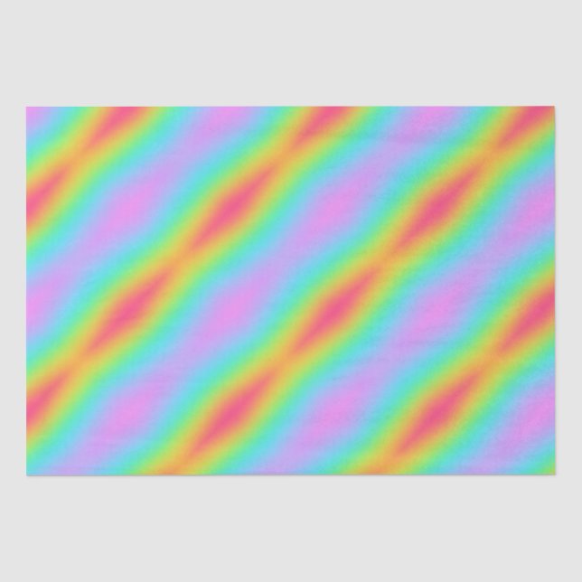 Wild Blurred Rainbow Design Seidenpapier (Vorderseite)