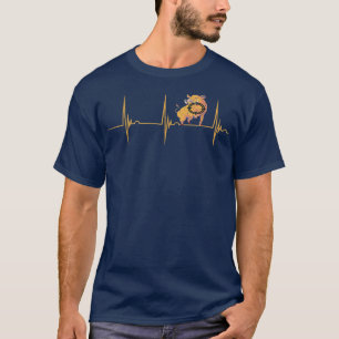 Wild Boar Jagd Schweine Heartbeat EKG Pulse Wild H T-Shirt