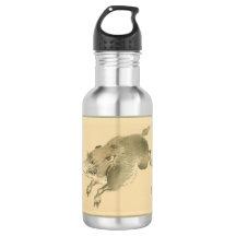 Wild Boar (japanische Kunst) (von Kono Bairei)