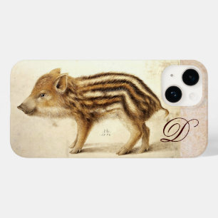 WILD BOAR PIGLET Gezeichnet Monogramm Case-Mate iPhone Hülle
