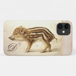 WILD BOAR PIGLET Gezeichnet Monogramm Case-Mate iPhone Hülle