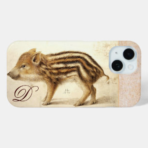 WILD BOAR PIGLET Gezeichnet Monogramm Case-Mate iPhone Hülle