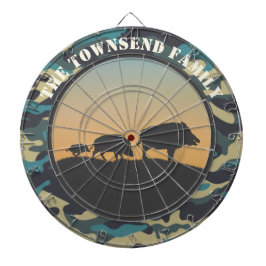 Wild Boar und Camouflage Dartscheibe