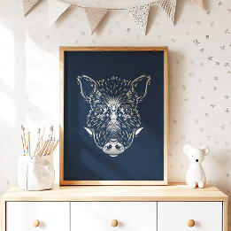 Wild Boar | Wald Animal Wild Boar Wall Print Poster
