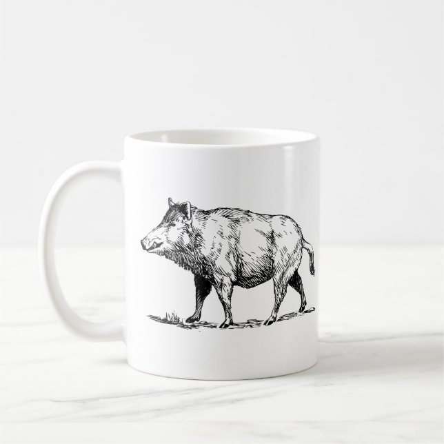 Wild Boar / Wildschwein Kaffeetasse (Links)