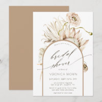 Wild Boho Protea Pampas Grass Brautparty 