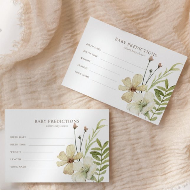 Wild Botanical Baby Shower Baby Guesses Game (Von Creator hochgeladen)