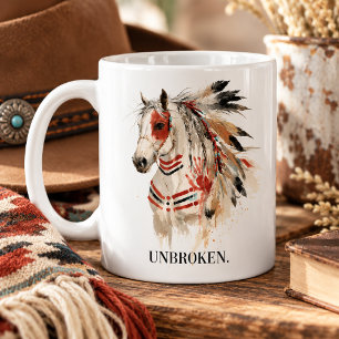 Wild Brave Unbroken Painted Horse Kaffeetasse