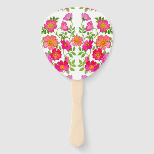 Wild-Briar-Rose Hochzeitspaddelhandfan Fächer