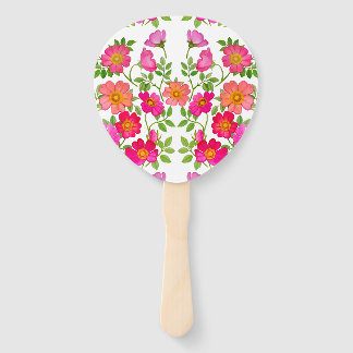 Wild-Briar-Rose Hochzeitspaddelhandfan Fächer