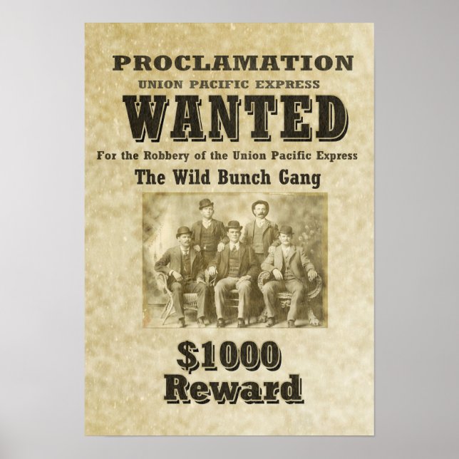 WILD BUNCH GANG Poster - Maßgeschneiderte Größe (Vorne)