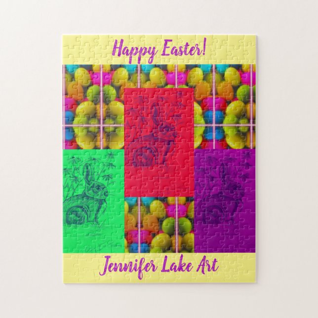 Wild Bunny Sketch Puzzle (Vertikal)