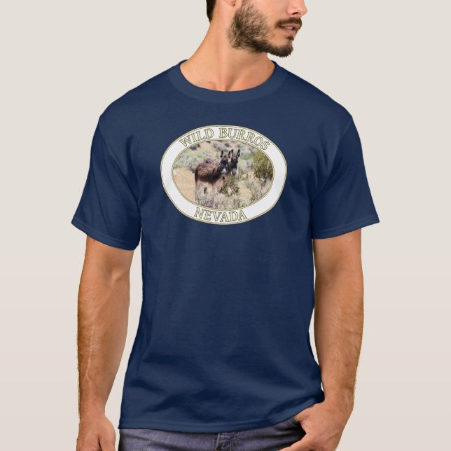 Wild Burros / Esel Nevada T-Shirt (Vorderseite)