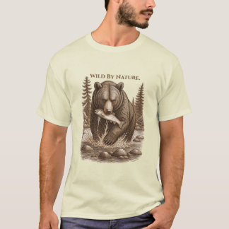 Wild By Nature Bear Forest Graphic Tee
