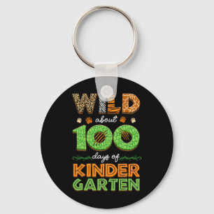 Wild ca. 100 Tage Kindergarten 100. Schlüsselanhänger