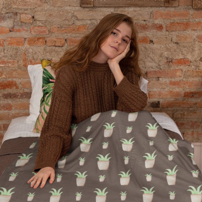 Wild Cactus Pattern Fleecedecke (Von Creator hochgeladen)