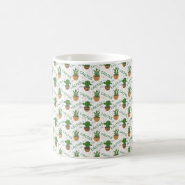Wild Cactus Pattern Kaffeetasse