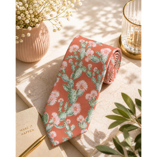 Wild Cactus Pattern Krawatte