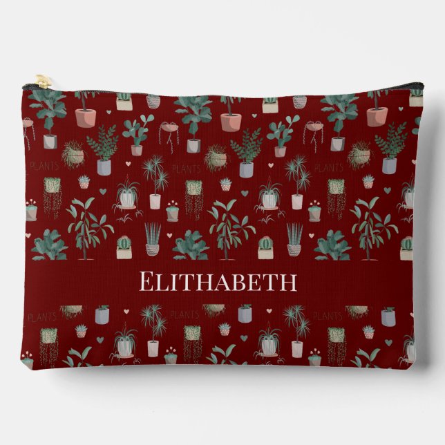 Wild Cactus Pattern Zubehörtasche (Vorderseite)
