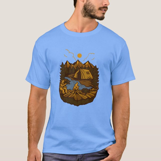 WILD CAMP Mädchen T-Shirt (Vorderseite)