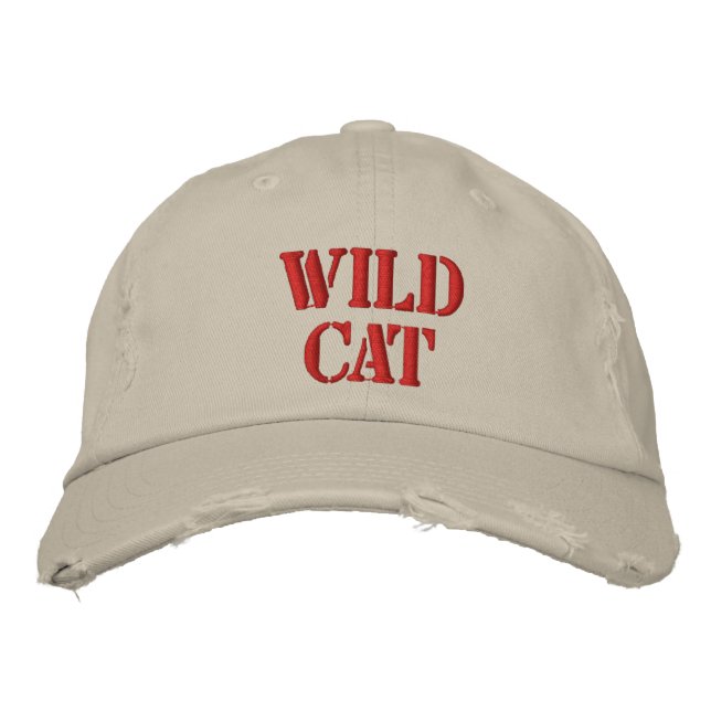 WILD CAT BESTICKTE KAPPE (Vorderseite)