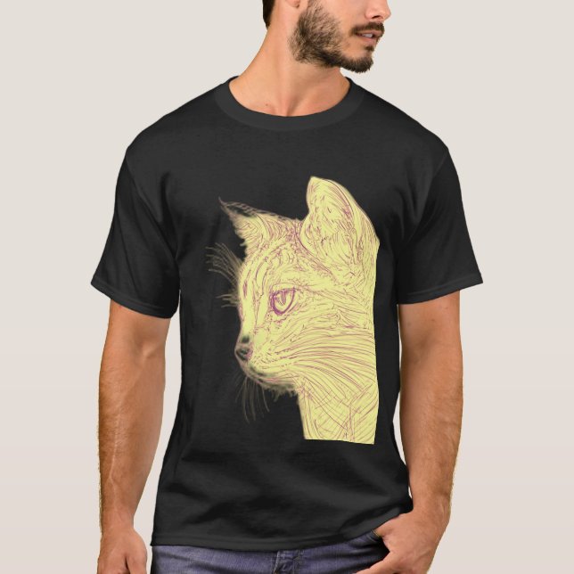 Wild Cat Black T - Shirt (Vorderseite)