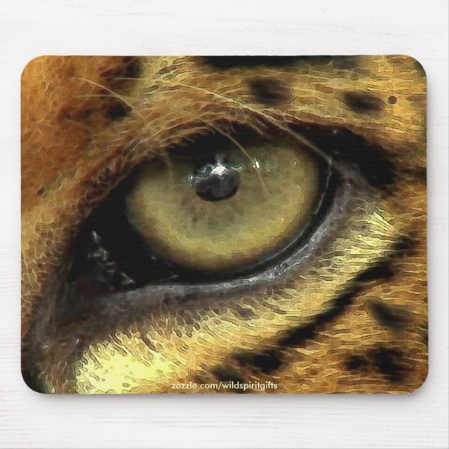 Wild Cat Jaguar Wildlife Art Mousepad (Vorne)