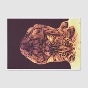 WILD CAT KITTEN SEIDENPAPIER