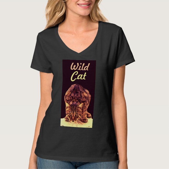 WILD CAT KITTEN T-Shirt (Vorderseite)