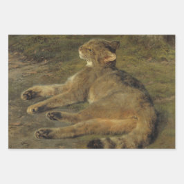 Wild Cat (von Rosa Bonheur) Geschenkpapier Set