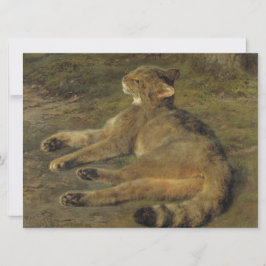 Wild Cat (von Rosa Bonheur) Karte
