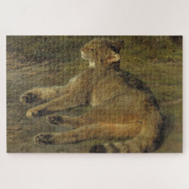 Wild Cat (von Rosa Bonheur) Puzzle