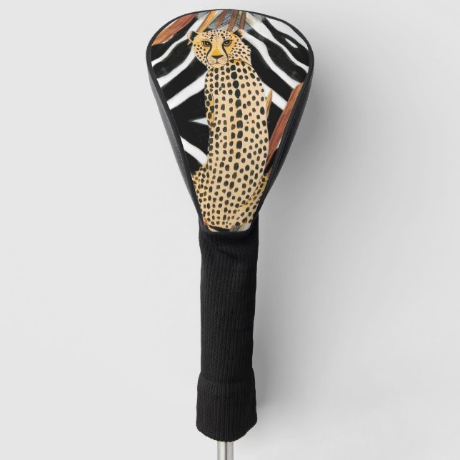 Wild Cheetah Golf Headcover (Vorderseite)