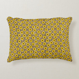 Wild Cheetah Leopard Print Accent Dekokissen