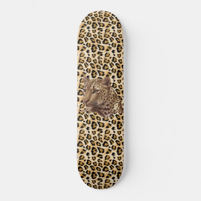 Wild Cheetah Skateboard (Vorderseite)