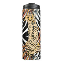 Wild Cheetah Thermal Tumbler Thermosbecher