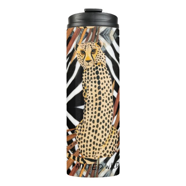 Wild Cheetah Thermal Tumbler Thermosbecher (Vorderseite)