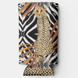 Wild Cheetah Wine Tumbler – African Wildlife Art Selters Dosenkühler