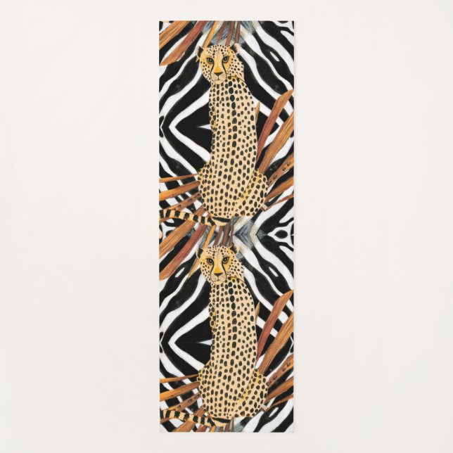 Wild Cheetah Yogamatte (Vorderseite)