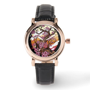 Wild Cherry Blossom Armbanduhr