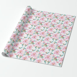 Wild cherry blossom blooming garden geschenkpapier