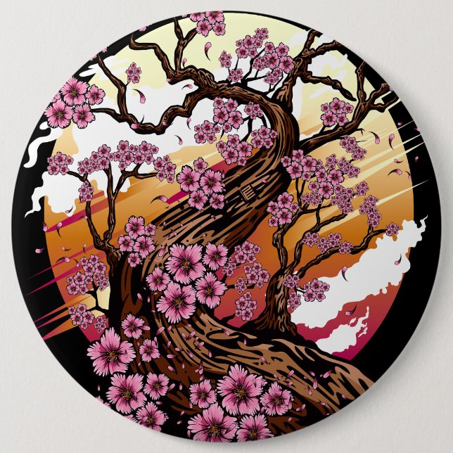 Wild Cherry Blossom Button (Vorderseite)