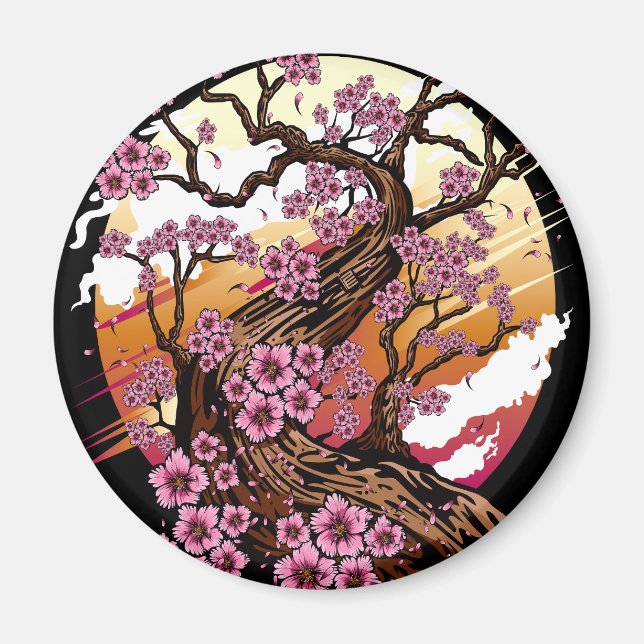 Wild Cherry Blossom Magnet (Vorne)
