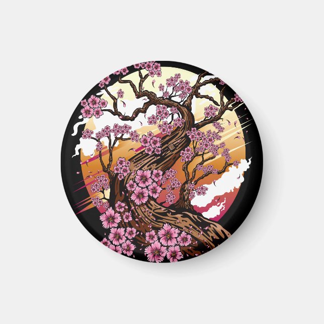 Wild Cherry Blossom Magnet (Vorne)