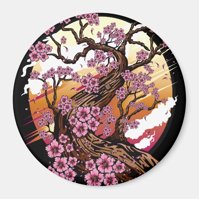 Wild Cherry Blossom Magnet (Vorne)