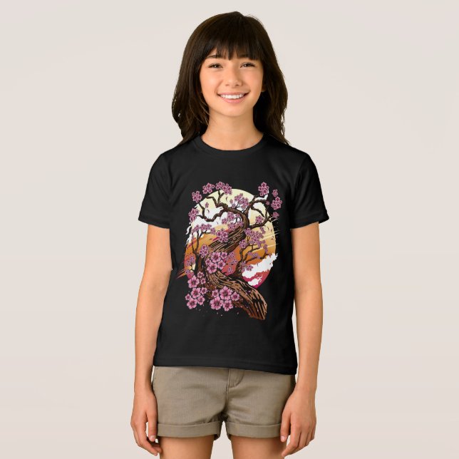 Wild Cherry Blossom Tri-Blend Shirt (Vorderseite Voll)