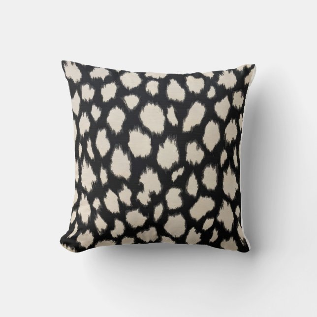 Wild Chic Leopard Pattern Pillow Kissen (Vorderseite)